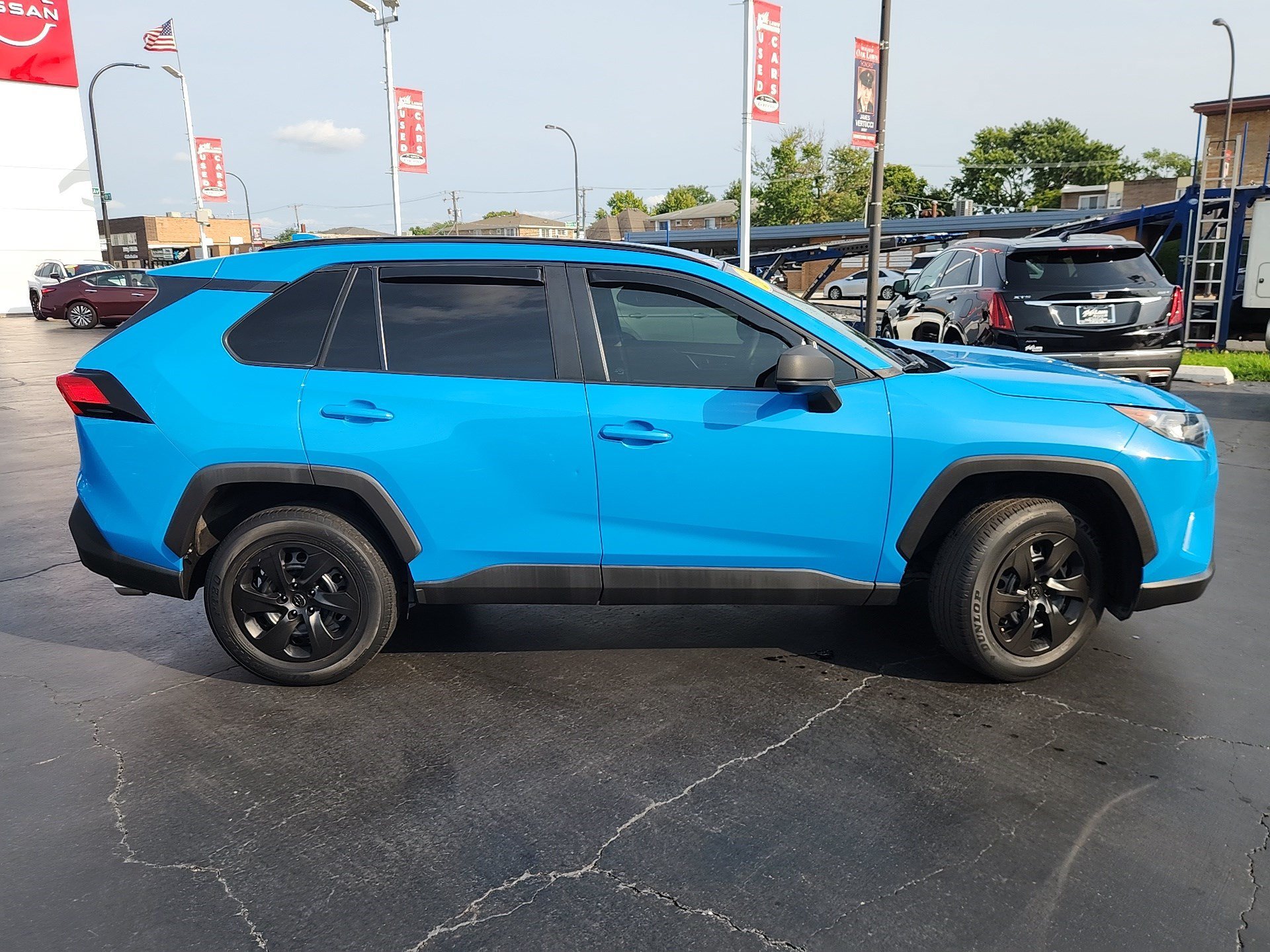 Used 2020 Blue Flame Toyota LE image 8