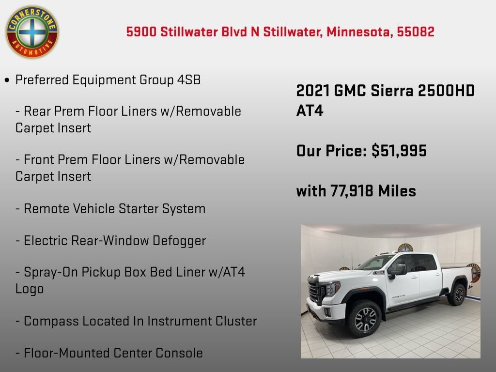 Used 2021 SUMMIT WHITE GMC AT4 image 10