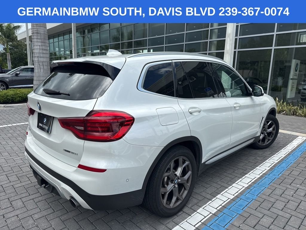 Used 2021 White Metallic BMW xDrive30i image 6