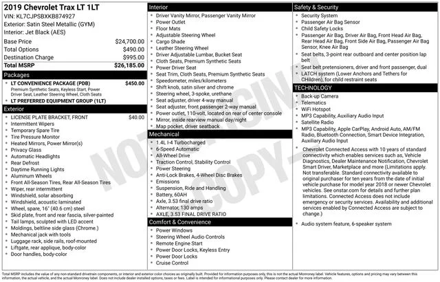 Used 2019 Satin Steel Metallic Chevrolet LT image 33