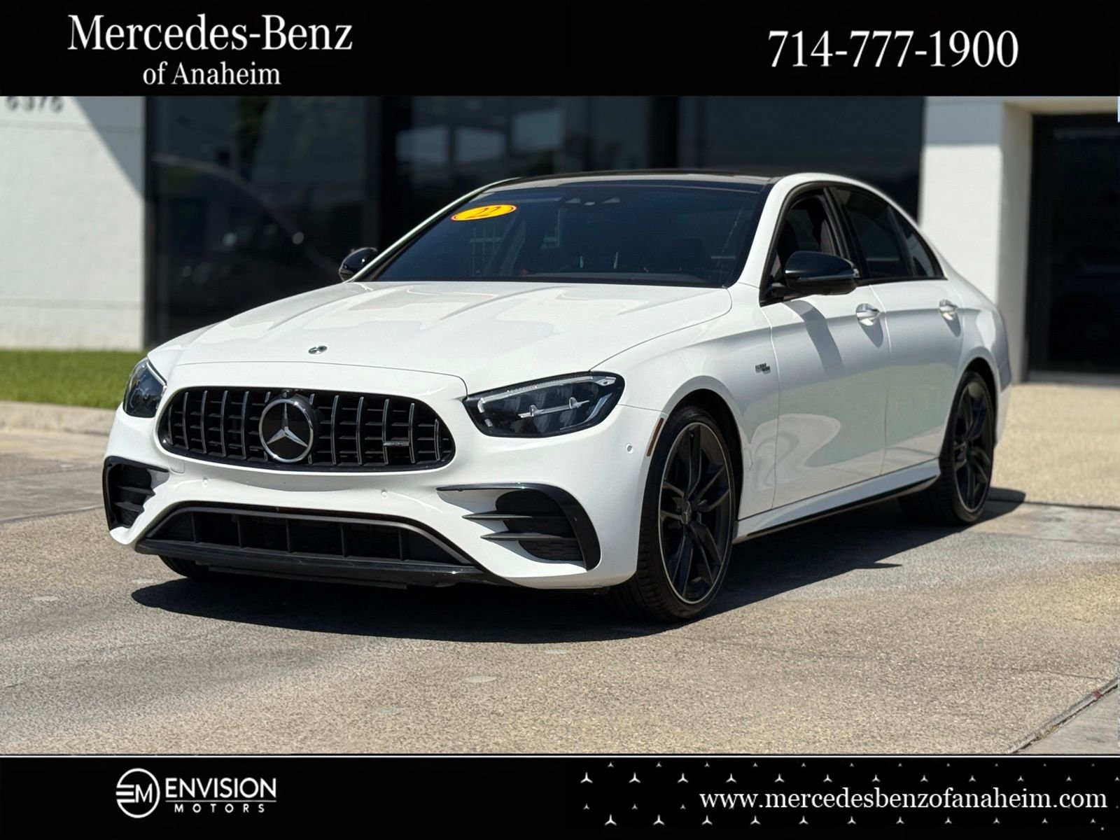 Polar White 2022 Mercedes-Benz E-Class AMG E 53 Sedan 4MATIC Sedan All-Wheel Drive 9-Speed Automatic