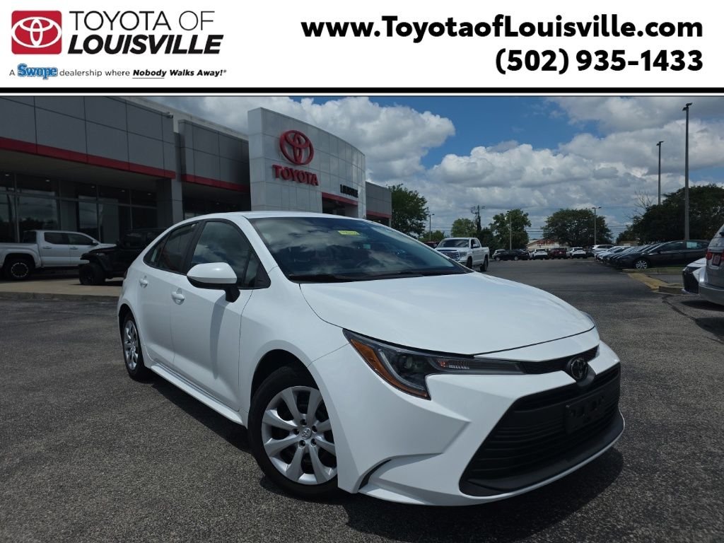 Used 2024 White Toyota LE image 1