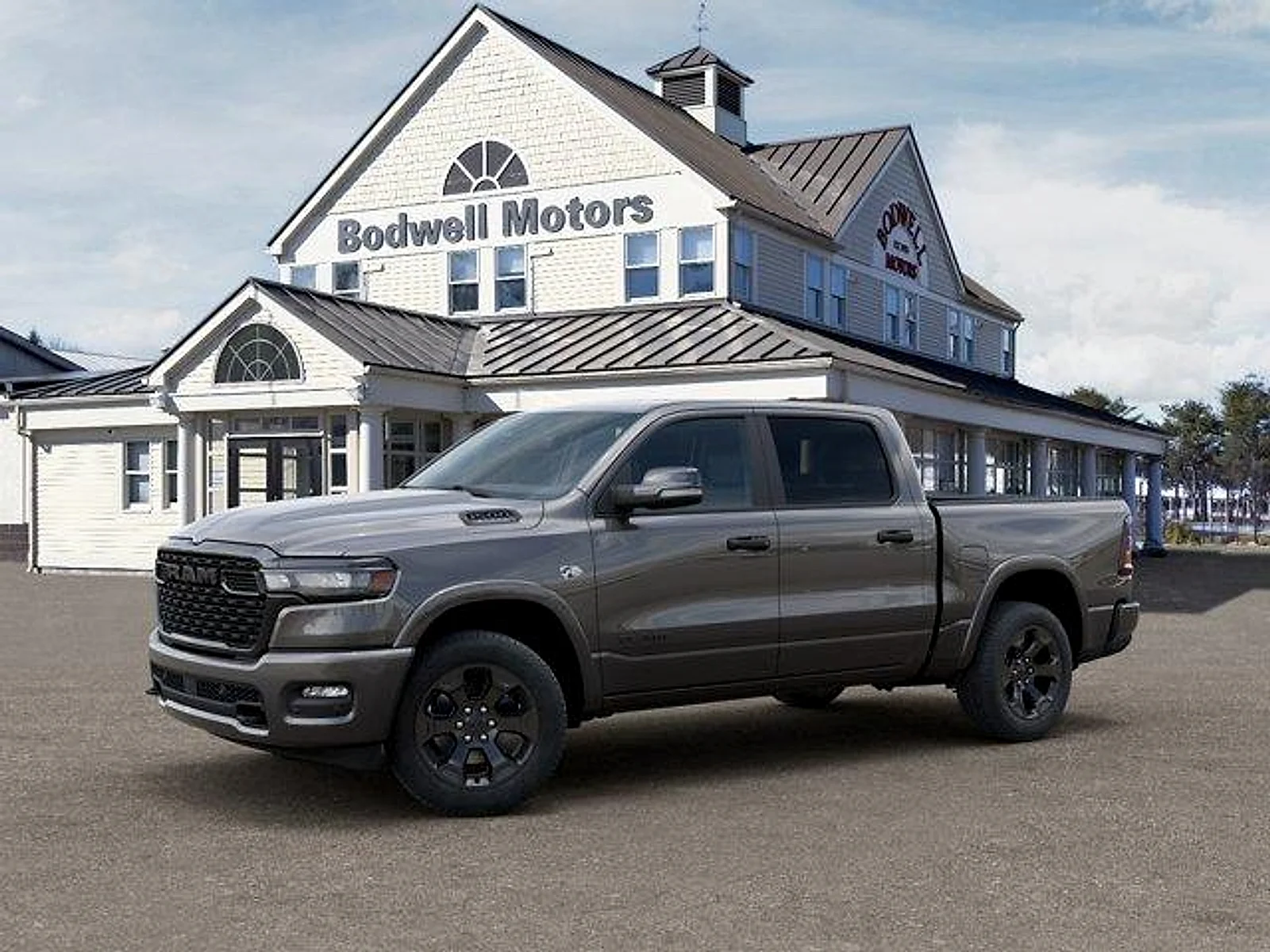 New 2026 Granite Crystal Metallic Clear-Coat Exterior Paint RAM Big Horn Quad Cab 4x2 6
