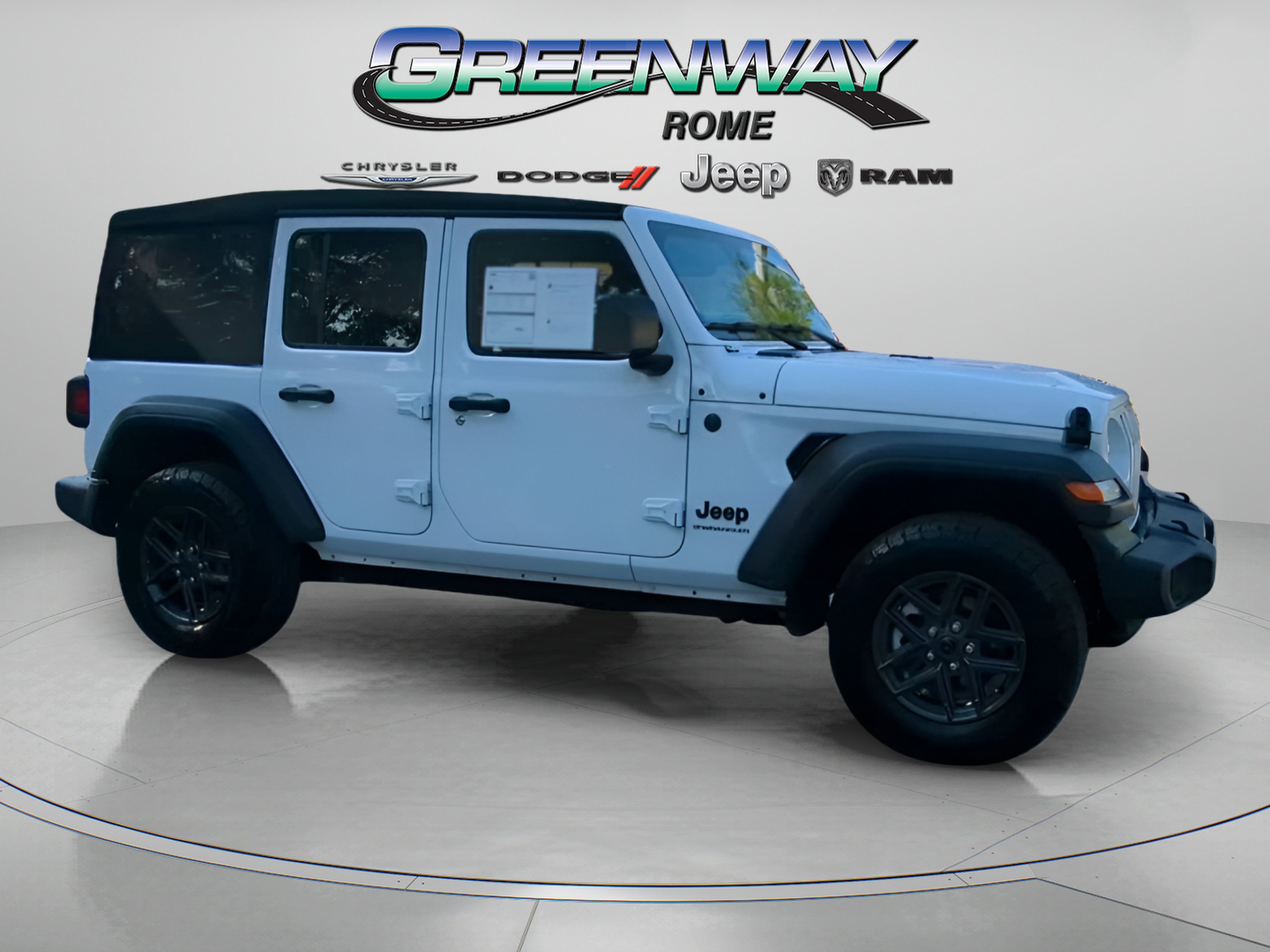 Used 2024 Bright White Clearcoat Jeep Sport S image 39