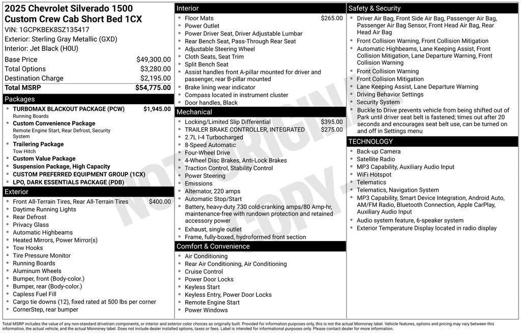 Used 2025 Gray Chevrolet Custom image 8