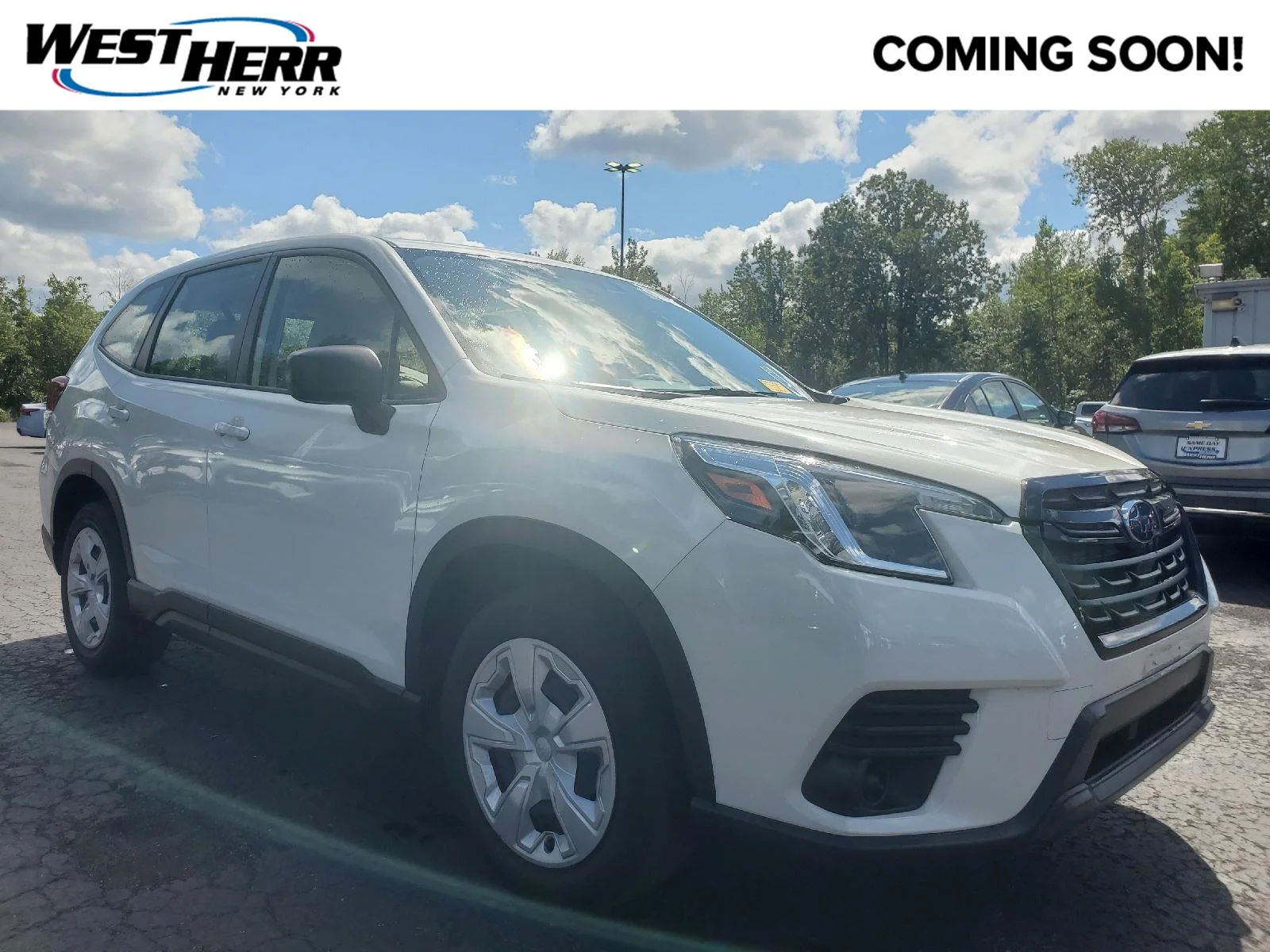Used 2023 Crystal White Pearl Subaru Base image 1