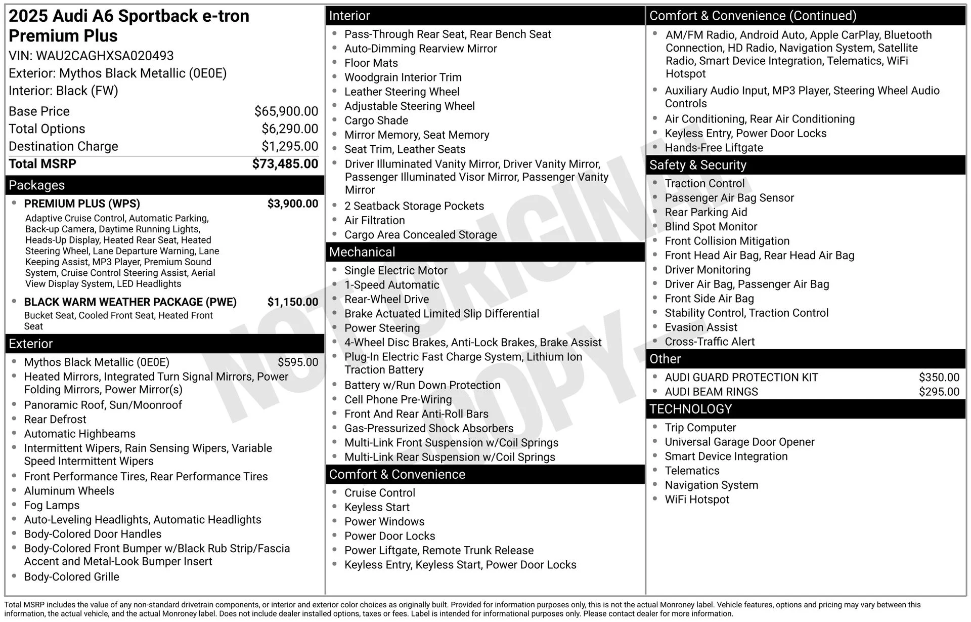 Used 2025 Black Audi Premium Plus image 7