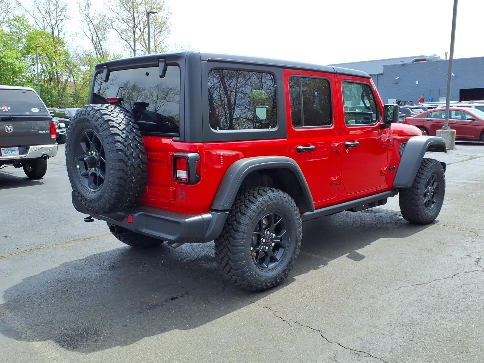 New 2026 Firecracker Red Clear-Coat Exterior Paint Jeep Willys image 7