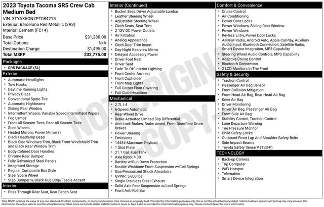 Used 2023 Red Toyota SR5 image 4