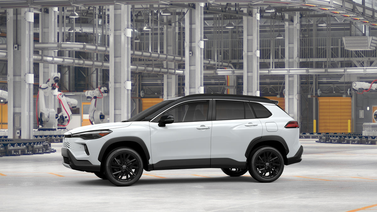 New 2026 Wind Chill Pearl with Jet Black roof Toyota Hybrid XSE image 3