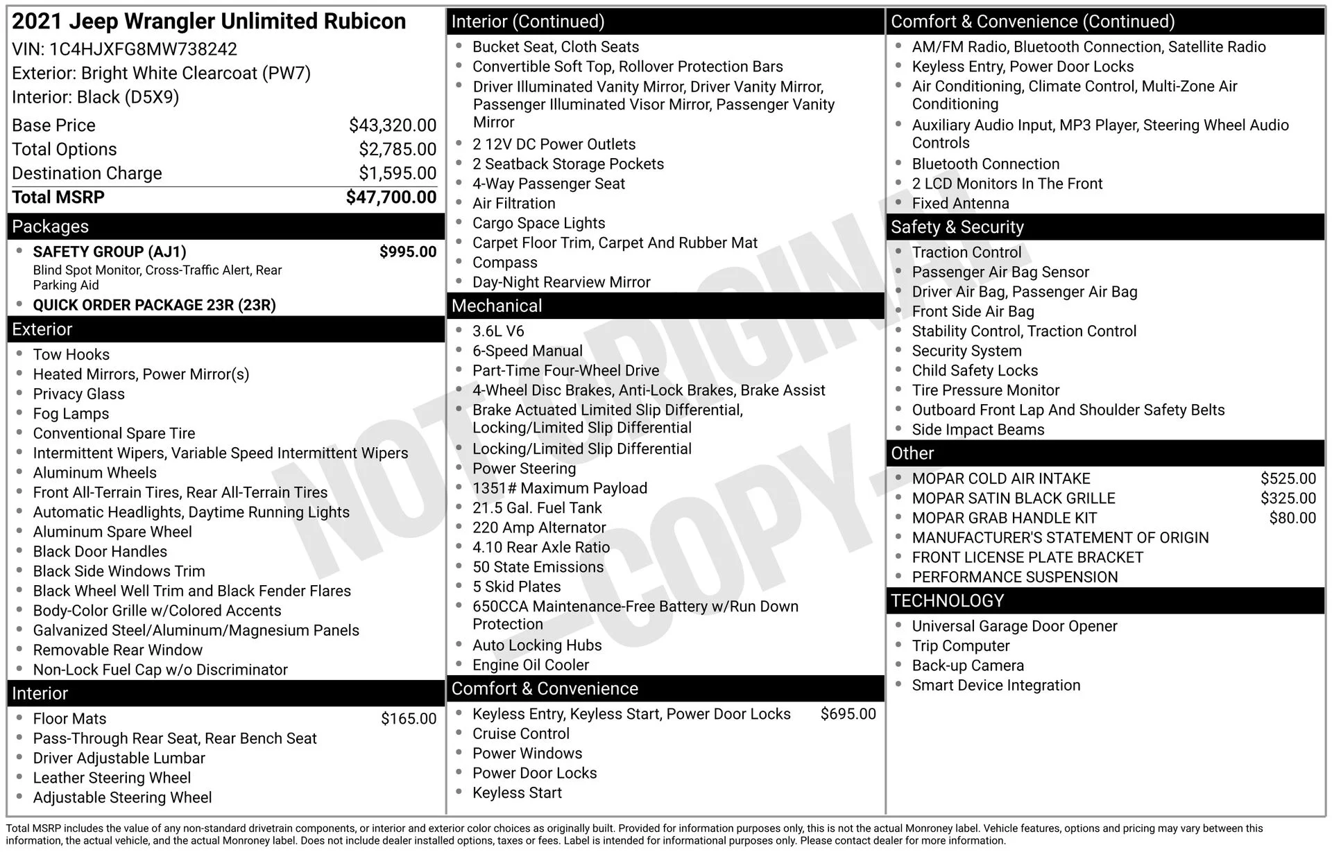 Used 2021 White Jeep Unlimited Rubicon image 49