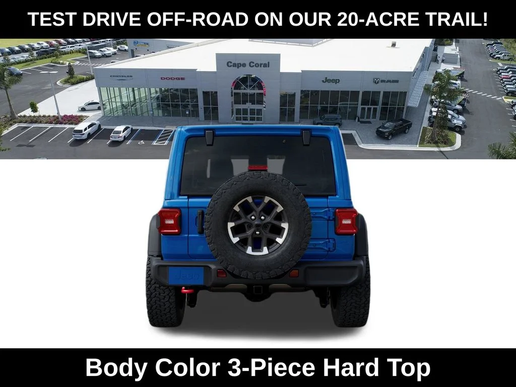 New 2026 Hydro Blue Pearl-Coat Exterior Paint Jeep Rubicon image 8