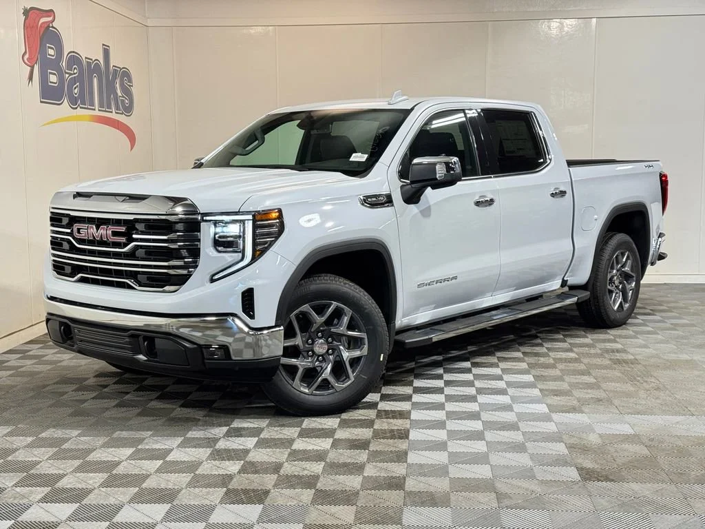 New 2026 Glacier White Tricoat GMC SLT image 2