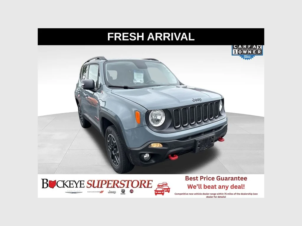 Used 2017 Gray Jeep Trailhawk image 1