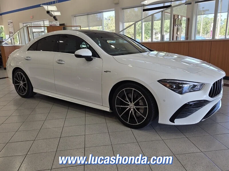 Used 2025 White MERCEDES-BENZ AMG® CLA 35 4MATIC COUPE image 3