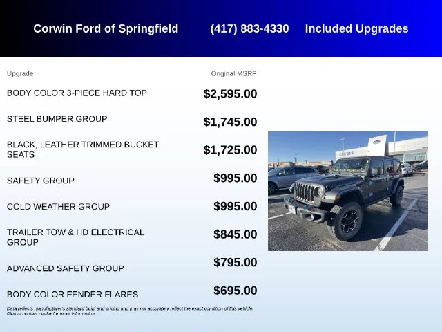 Used 2021 Gray Jeep Unlimited Rubicon 4xe image 5