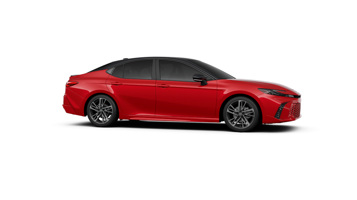 New 2027 Supersonic Red with Midnight Black Metallic roof Toyota XSE image 13