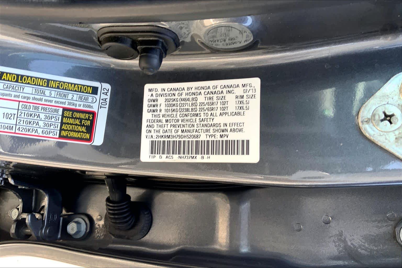 Used 2013 Alabaster Silver Metallic Honda EX-L image 37