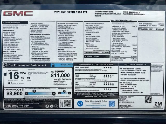 New 2026 Summit White GMC AT4 image 21