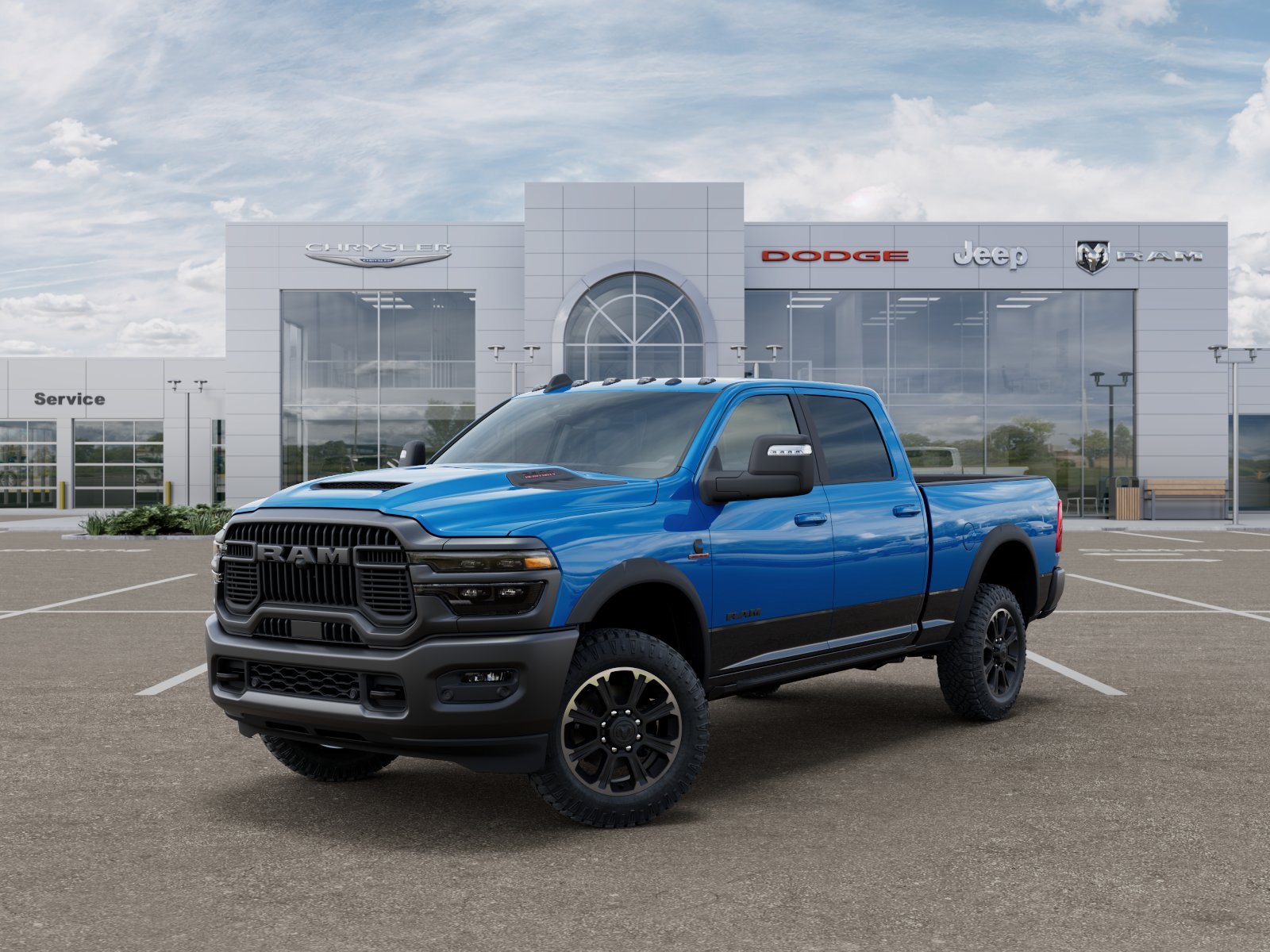 New 2026 Hydro Blue Pearl-Coat Exterior Paint RAM Rebel image 27