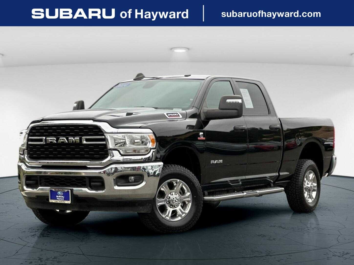 Used 2024 Diamond Black Ram Big Horn 4D Crew Cab image 1