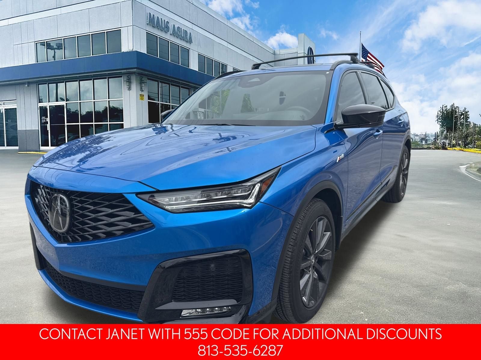 Used 2026 Double Apex Blue Pearl Acura A-Spec image 3