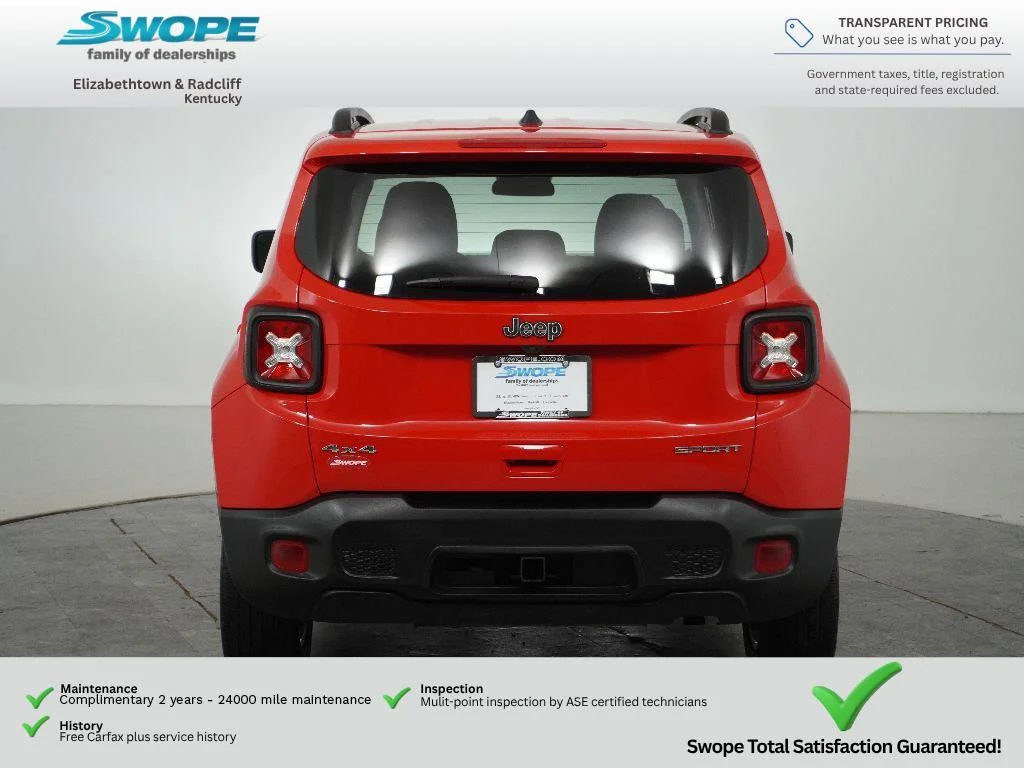 Used 2022 Colorado Red Clearcoat Jeep Sport image 4