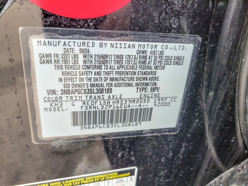 Used 2025 Super Black Nissan SV image 25