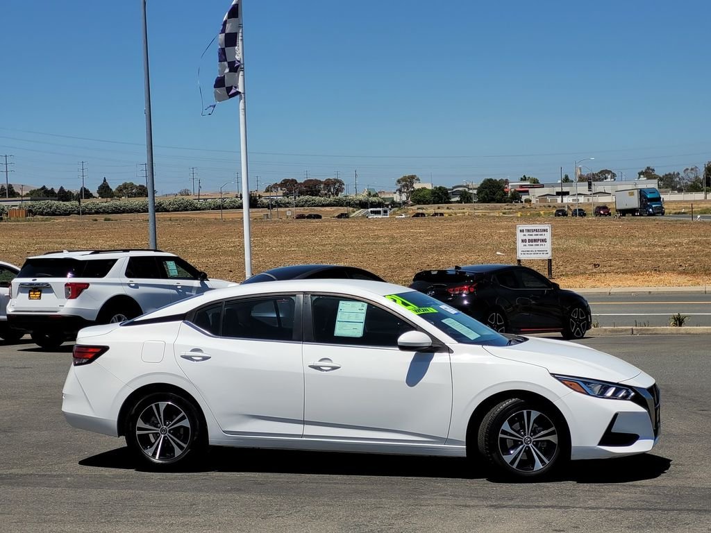 Certified Used 2021 Cloud White Nissan SV image 3
