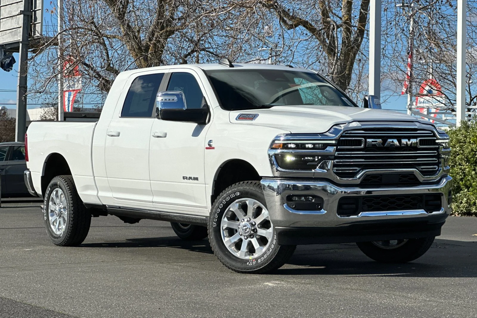 New 2026 Bright White Clear-Coat Exterior Paint RAM Laramie image 2
