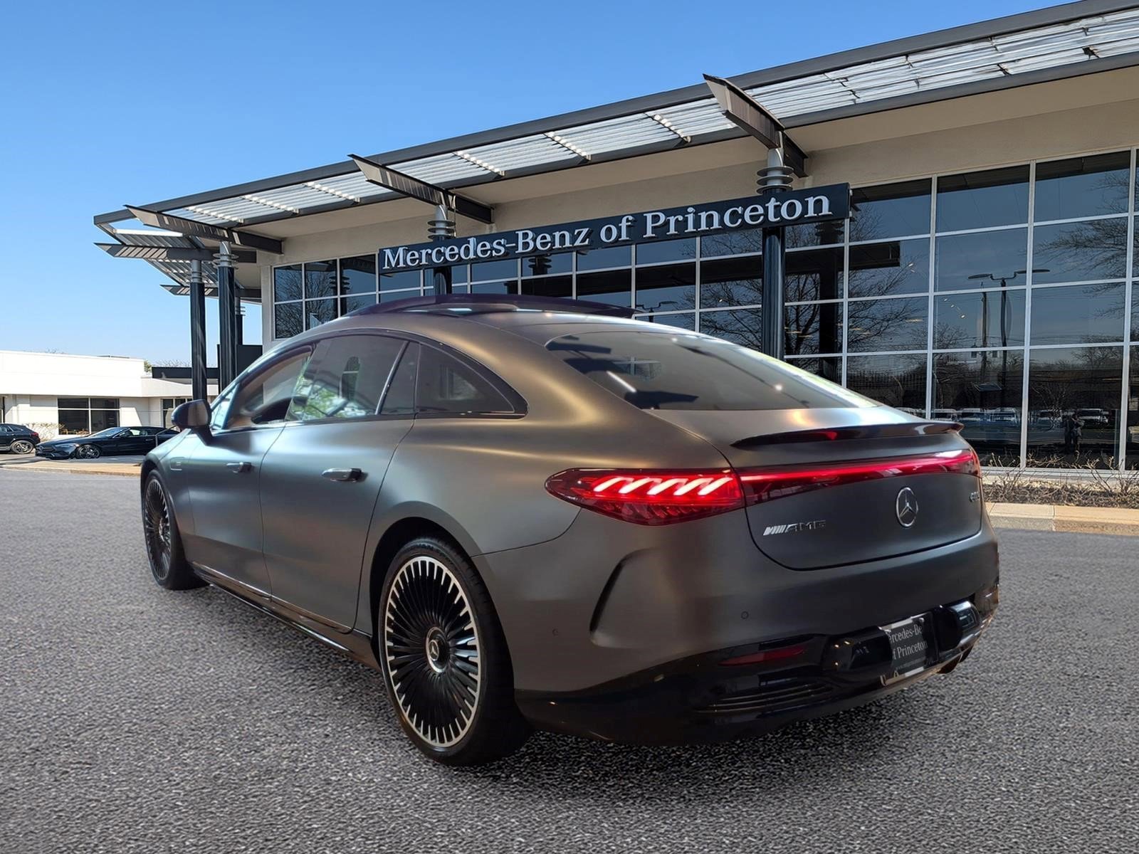 Certified Used 2024 MANUFAKTUR Selenite Grey Magno Mercedes-Benz AMG® EQS 4MATIC+ Sedan image 3