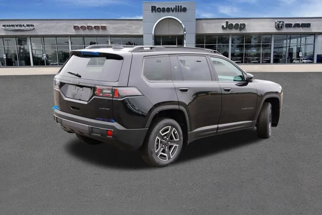 New 2026 Diamond Black Crystal Pearlcoat Jeep Limited image 3