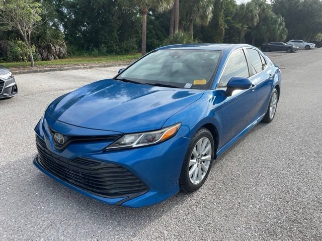 Used 2019 Blue Streak Metallic Toyota LE image 5