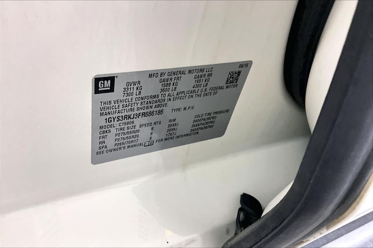 Used 2015 White Diamond Tricoat Cadillac Standard image 33