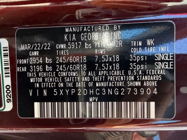 Used 2022 Sangria Red Kia LX image 47