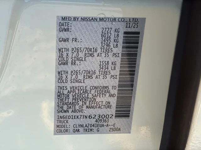 Used 2026 White Nissan S image 26