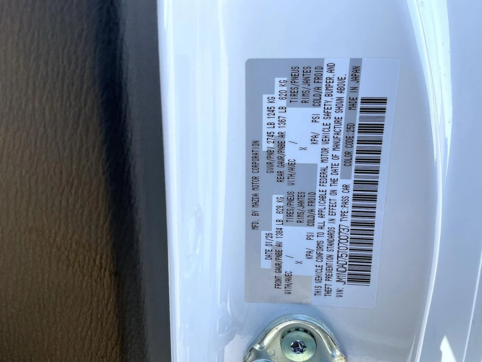New 2026 Snowflake White Pearl Mazda Grand Touring image 22