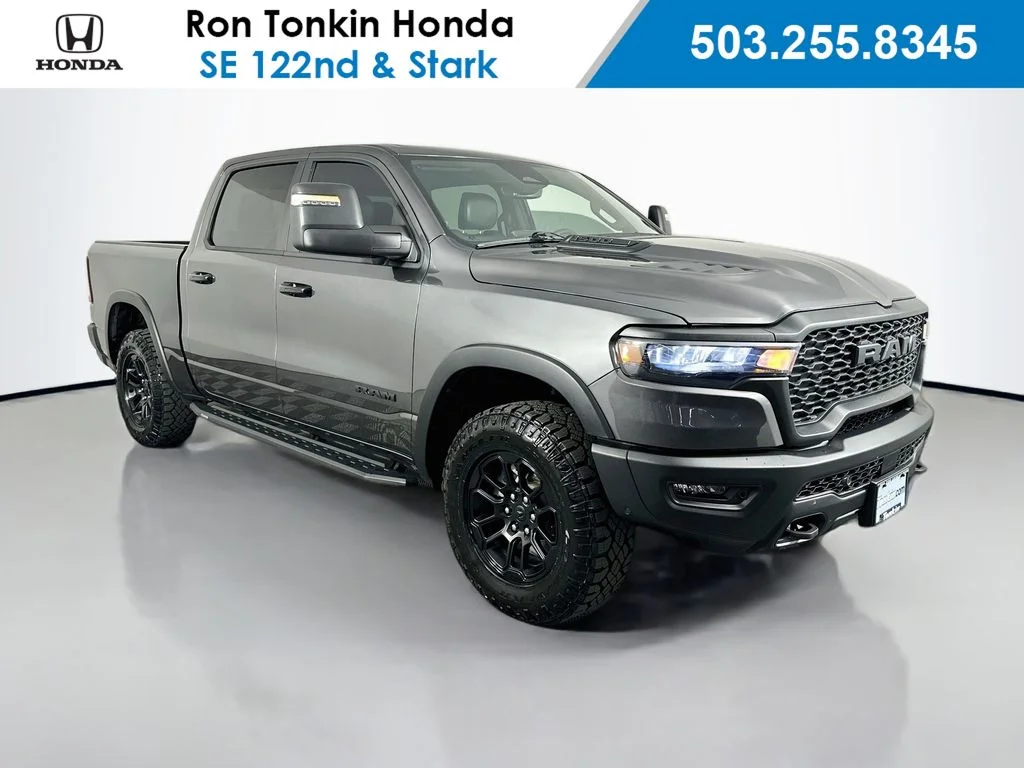Used 2025 Granite Crystal Metallic Clearcoat Ram Rebel image 1
