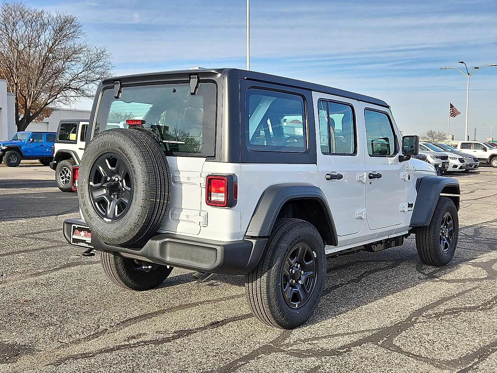 New 2026 Bright White Jeep 4-DOOR SPORT image 3
