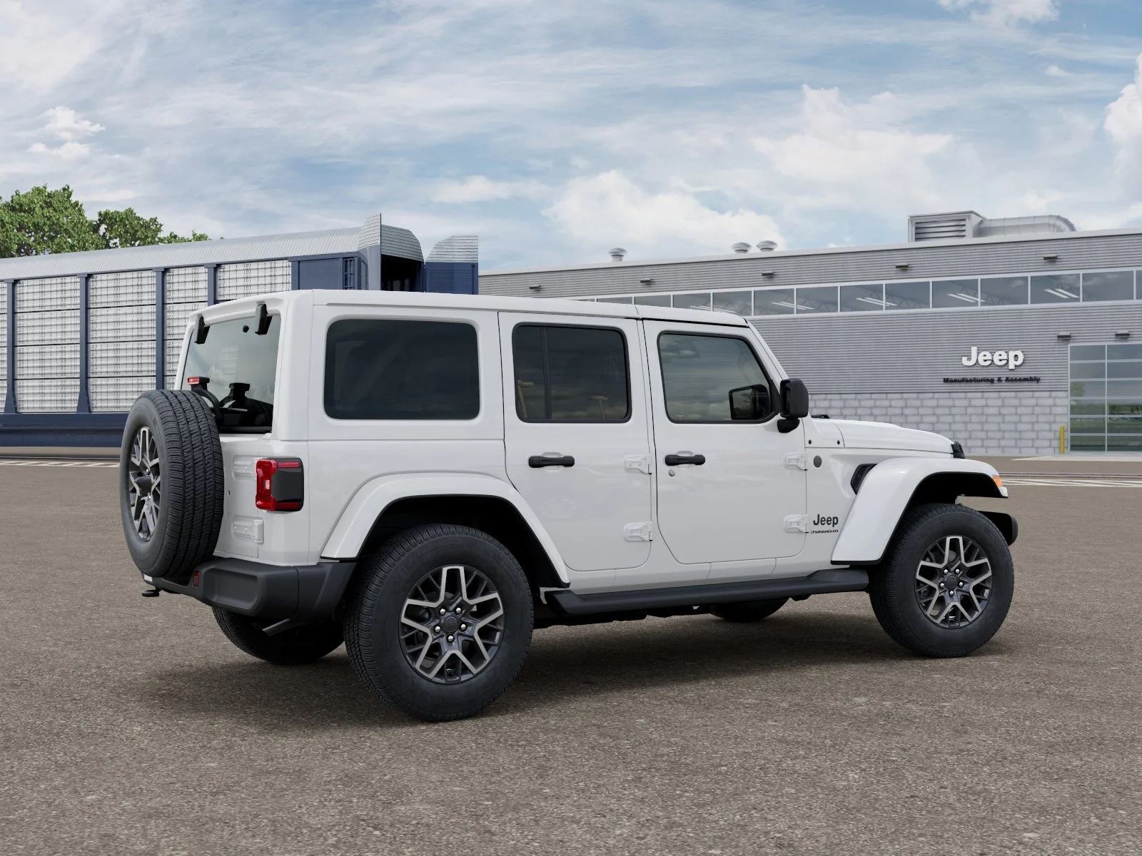 New 2026 Bright White Clear-Coat Exterior Paint Jeep Sahara IN-TRANSIT image 4
