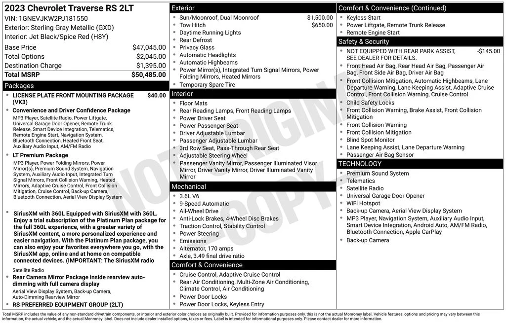Used 2023 Gray Chevrolet RS image 8