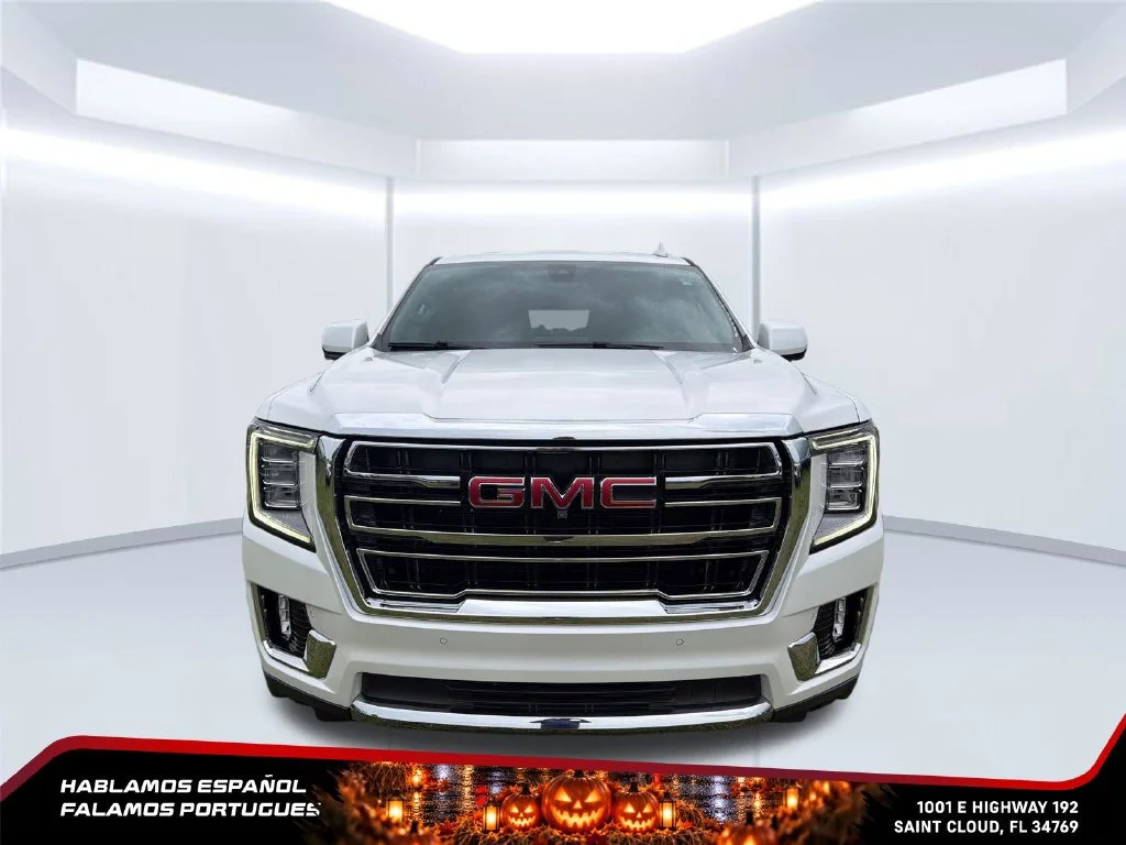 Used 2022 WHITE FROST TRICOAT GMC SLT image 8