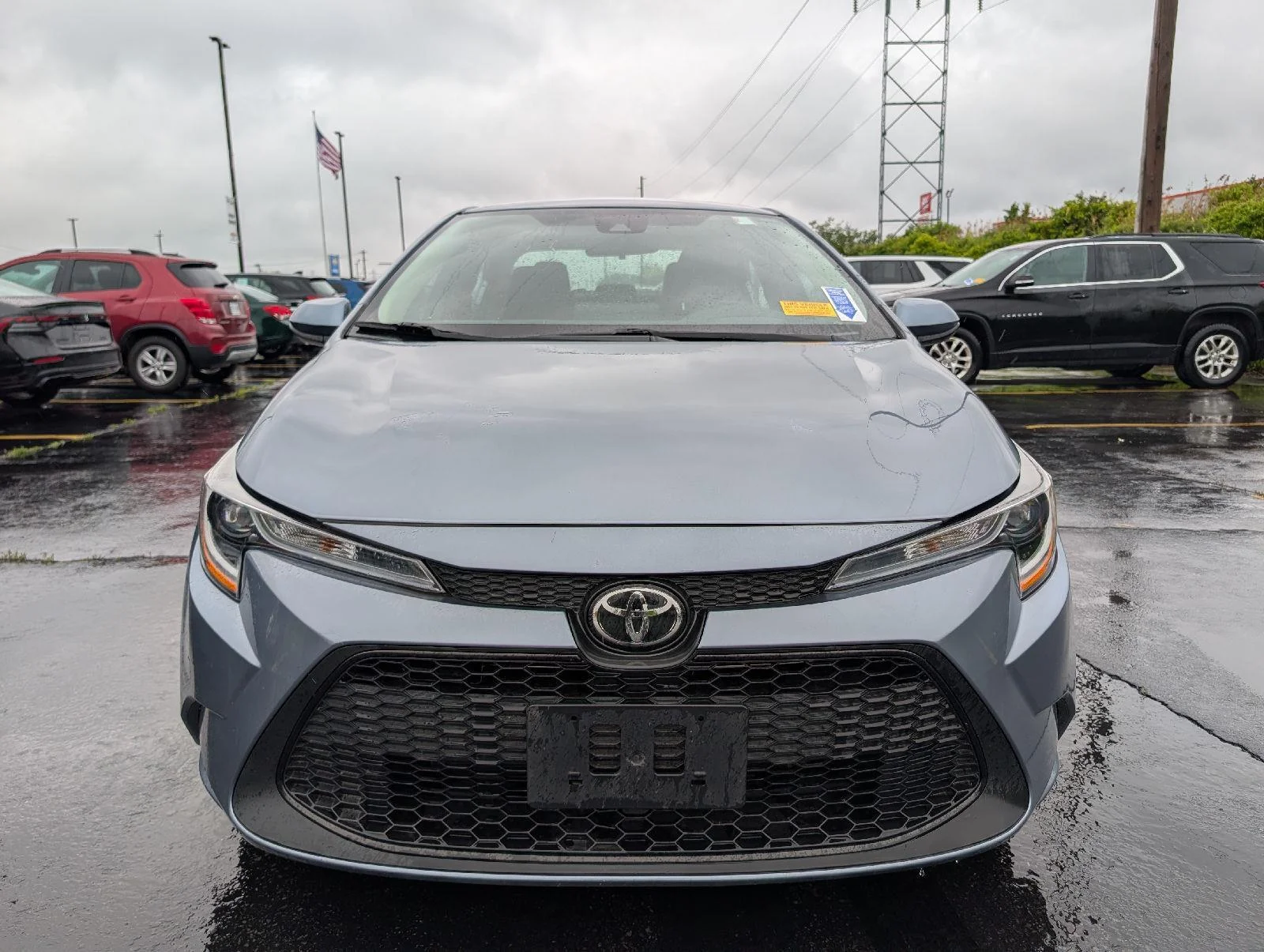Used 2022 Celestite Gray Metallic Toyota LE image 2