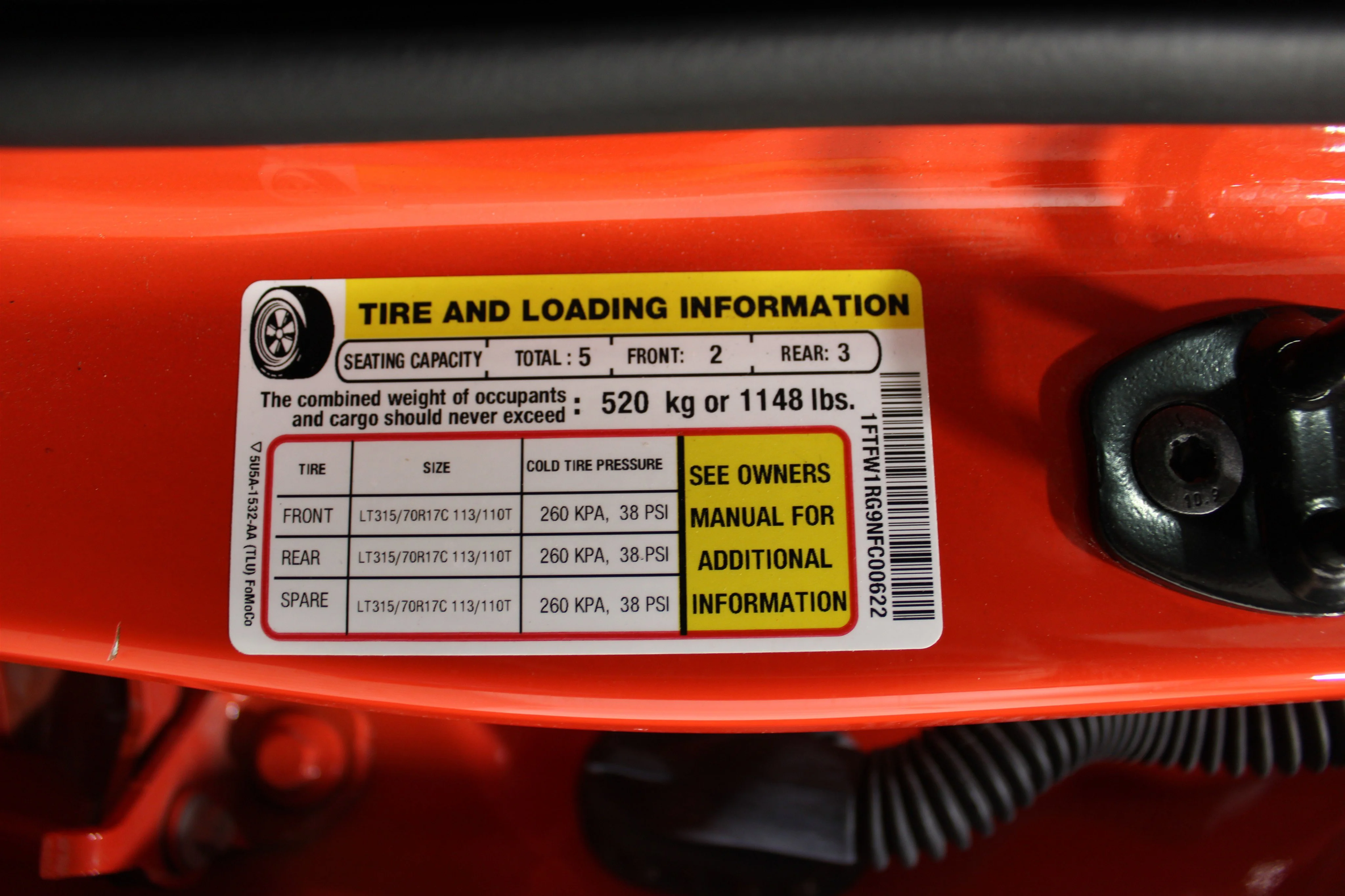 Used 2022 ORANGE Ford Raptor image 36