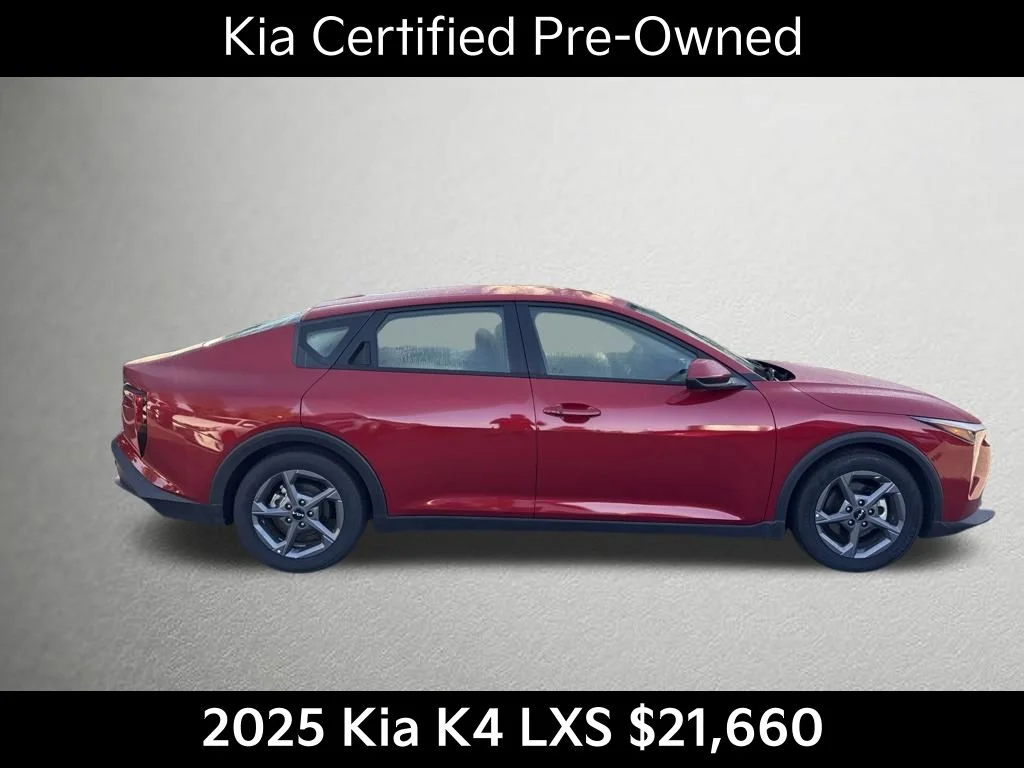 Certified Used 2025 Red Kia LXS image 2