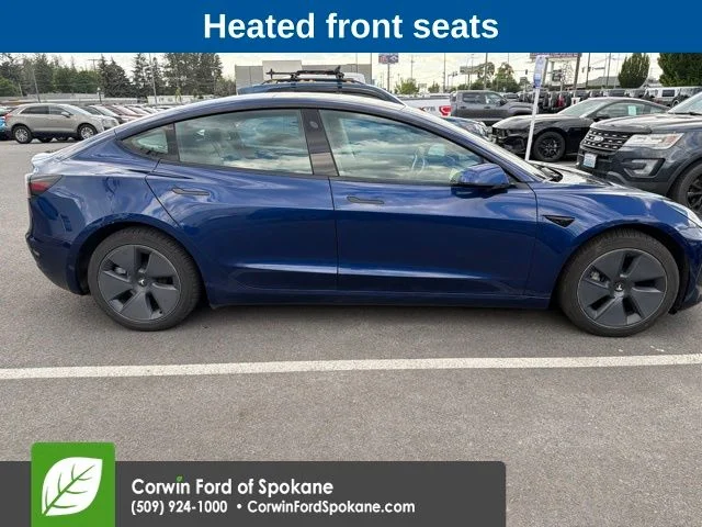 Used 2022 Deep Blue Metallic Tesla Long Range image 10