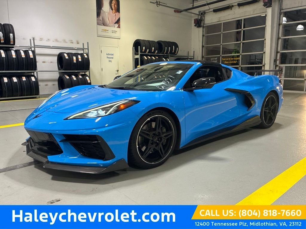 Used 2021 Blue Chevrolet Stingray image 1
