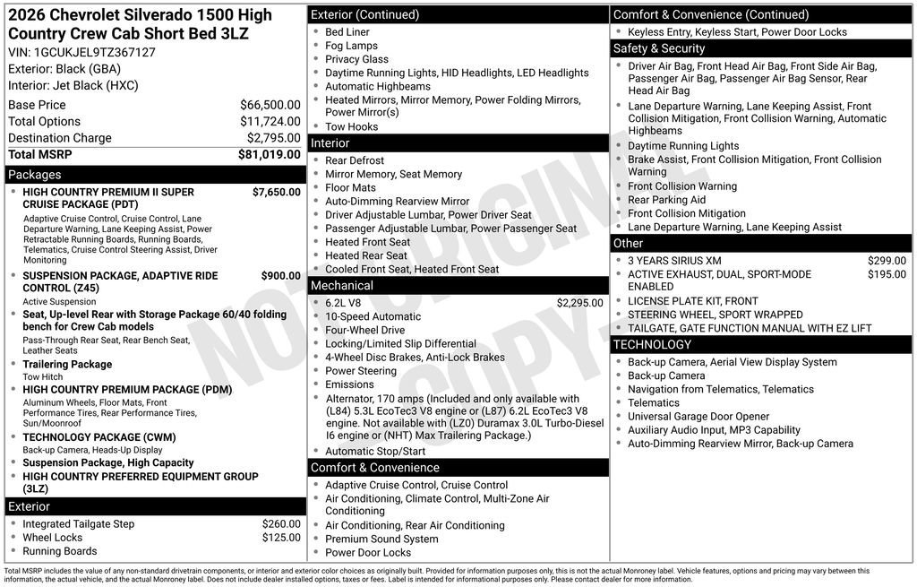2026 Chevrolet Silverado 1500 High Country - Photo 7