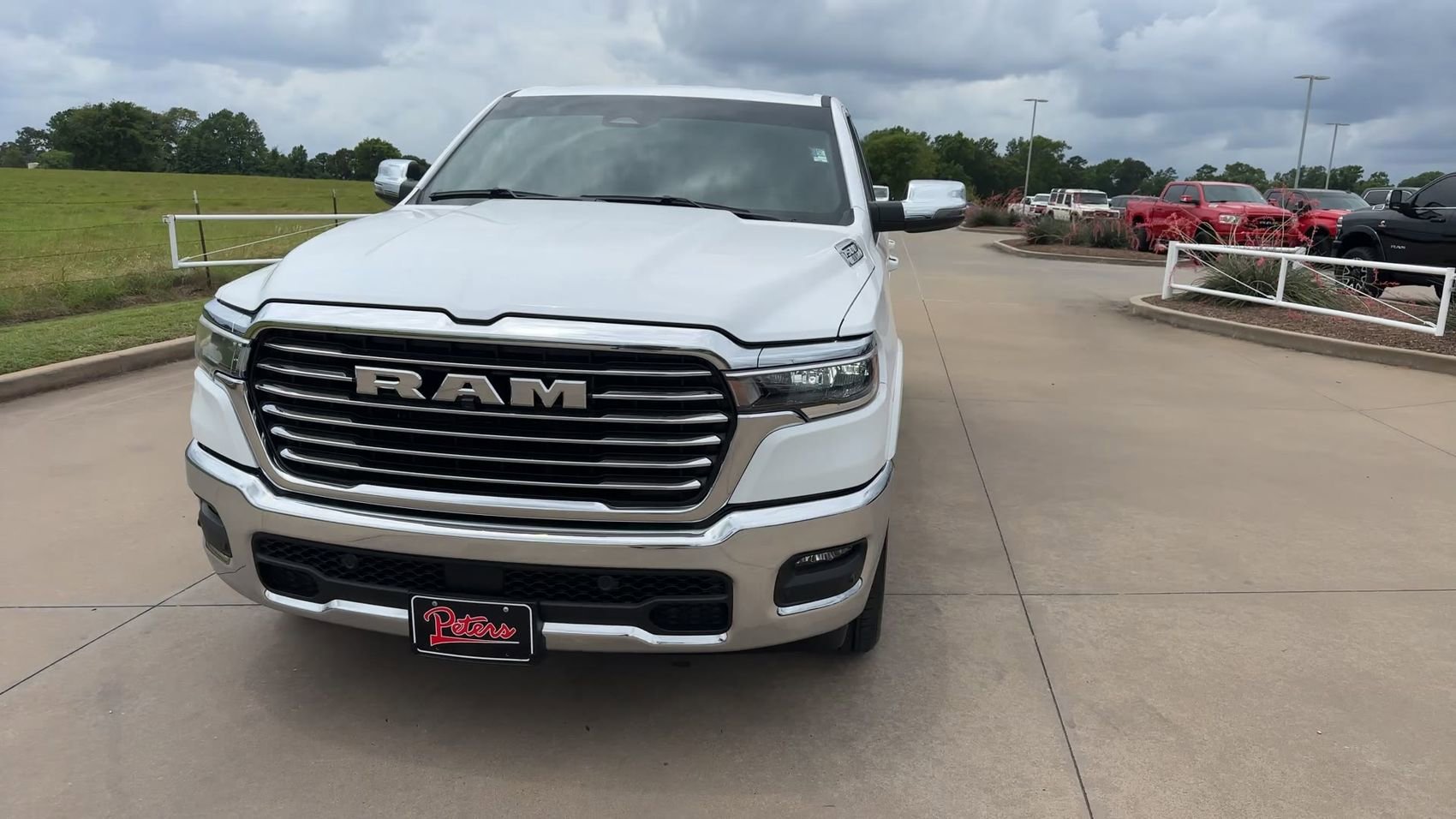 Used 2025 Bright White Clearcoat Ram Laramie image 4