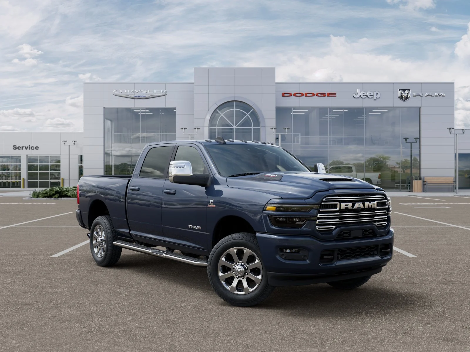 New 2026 Forged Blue Metallic Exterior Paint RAM Laramie image 37